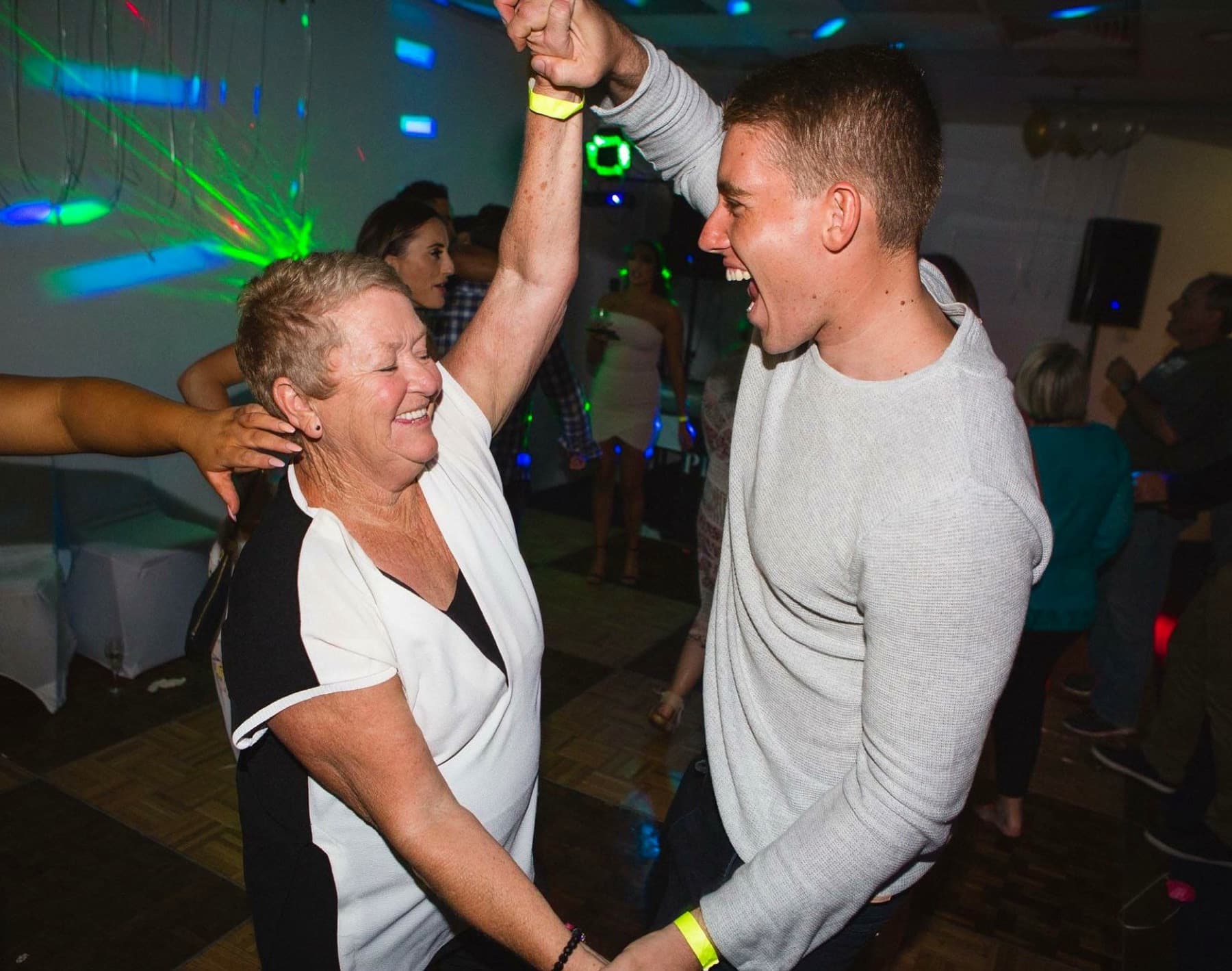 Guests dancing at a Platinum party